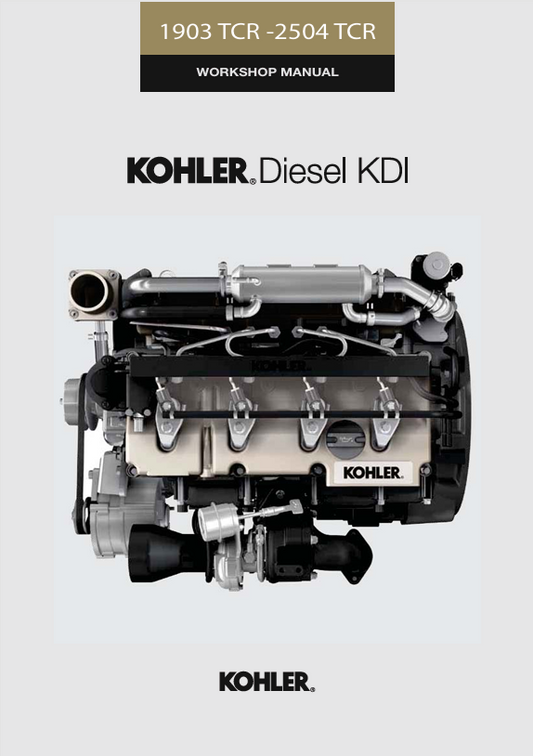 JCB Kohler Diesel KDI 1903 TCR - 2504 TCR Workshop Manual