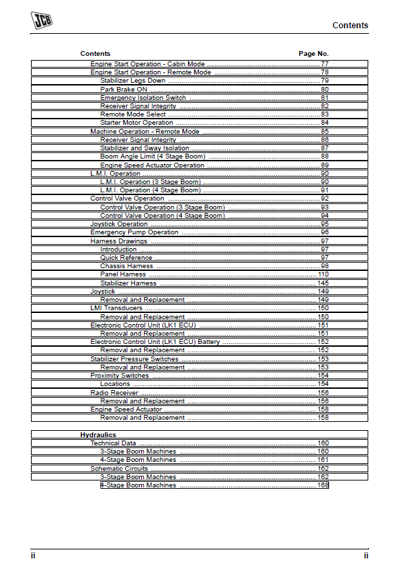 JCB LK1 Personnel Platform (Supplement) Service & Safety Manual 
