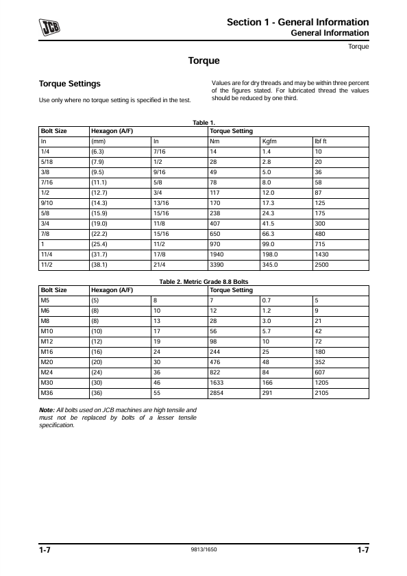 JCB Liftall Service and Maintenance Manual PDF Download