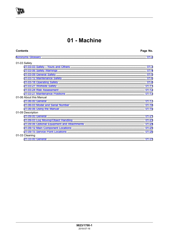 JCB Loadall 506-36, 507-42, 509-42 Service Manual PDF