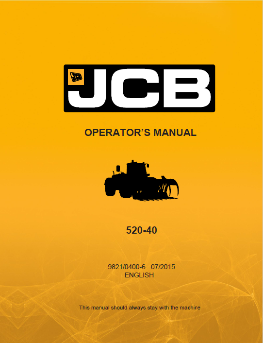 JCB Loadall 520-40 Operator Manual PDF Download