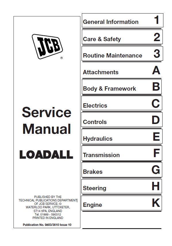 JCB Loadall Service Manual PDF | Complete Workshop & Repair Guide
