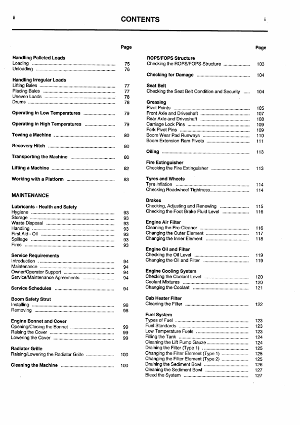 JCB Loadall Servo Machines Manual PDF – Operator Handbook