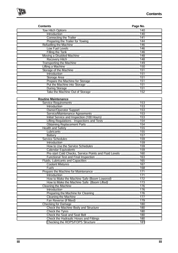 JCB Loadall Side Engine SA SB SC Service Operator Manual PDF