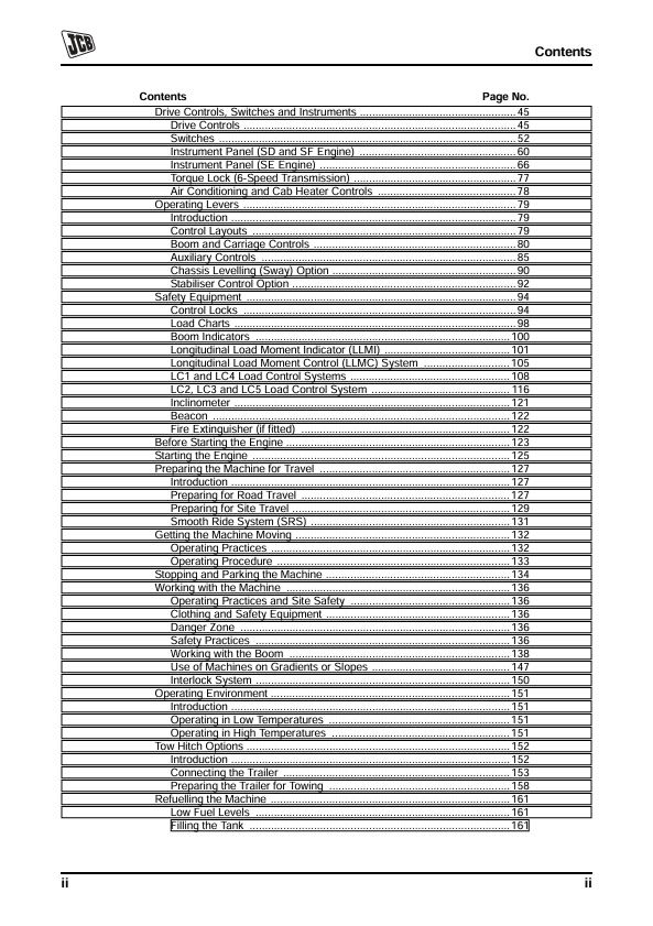 JCB Loadalls Side Engine Tier 3 Operating Manual PDF