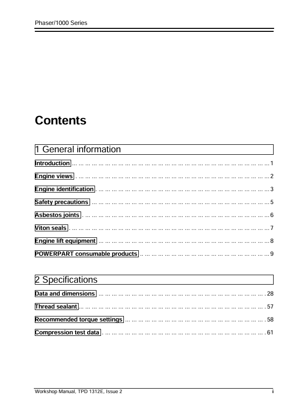 JCB Perkins Engine Service & Repair Workshop Manual PDF