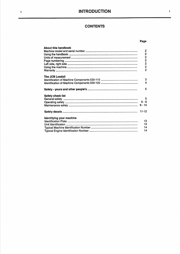 JCB PlaceAce 530-110, 120 Handbook Manual PDF