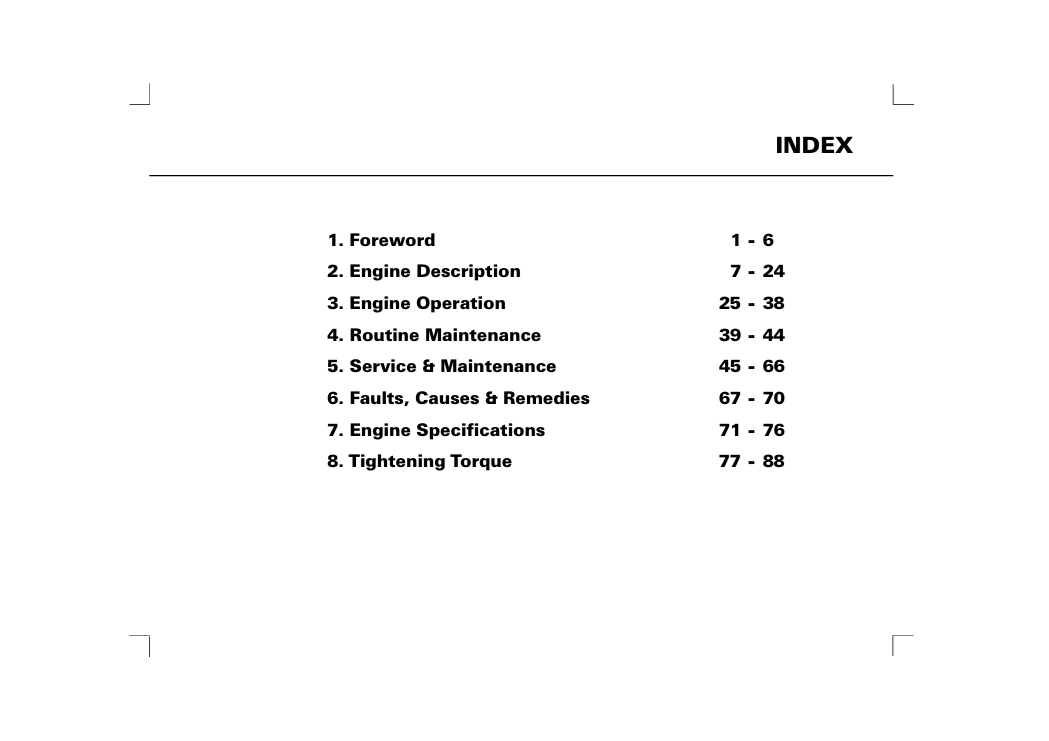 JCB R810NA, R810T, R1040T Engine Service Manual
