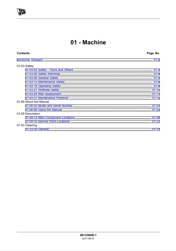 JCB Rough Terrain Truck Repair Manual PDF – Models 926 to 950