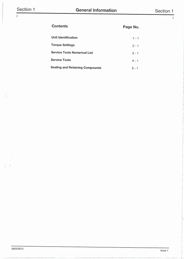 JCB SS700 Series Drivetrain Maintenance Service Manual