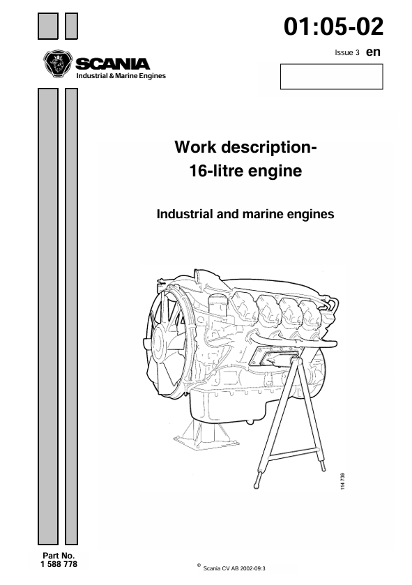 JCB Scania 16-Litre Industrial and Marine Engine Work Description