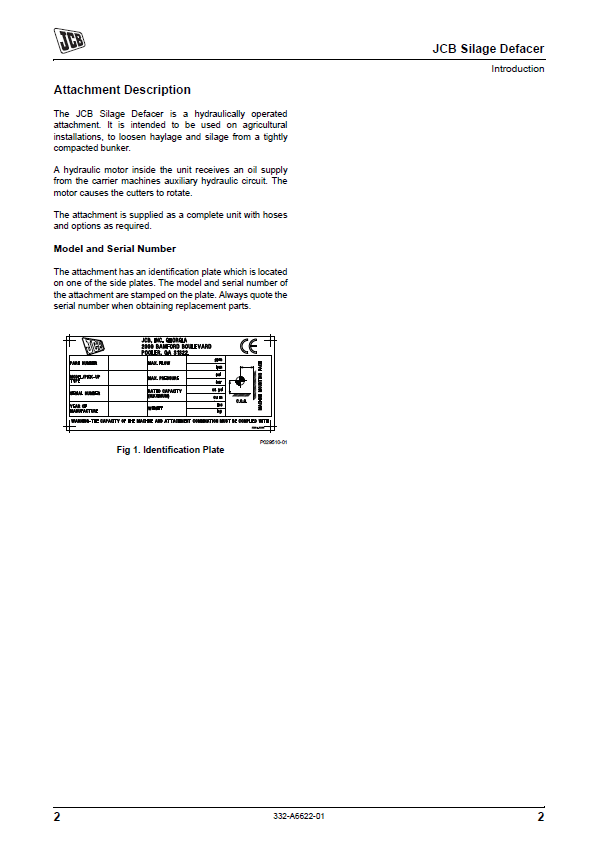 JCB Silage Defacer Manual: Operation & Safety Guide PDF