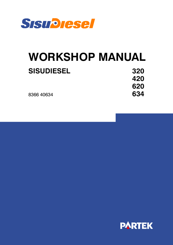 JCB SisuDiesel 320, 420, 620 & 634 Workshop Manual