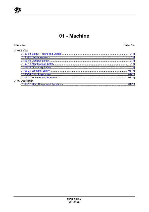 JCB Skid Steer Loader Repair and Maintenance Manual PDF