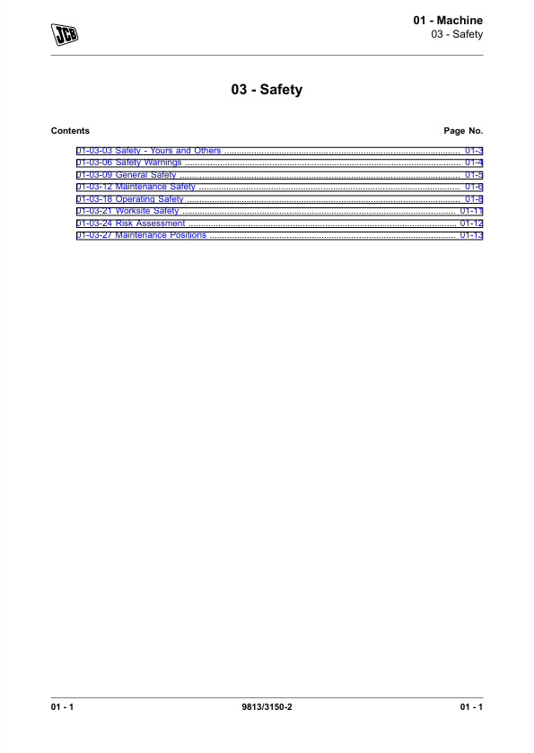 JCB TM180 TM220 Loader Workshop Manual PDF