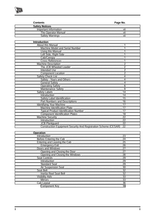 JCB TM180/TM220 Operator Manual PDF – Operating & Maintenance