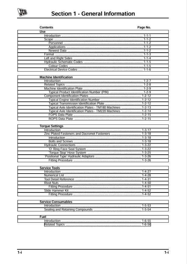 JCB TM220 Service Manual PDF – Maintenance & Troubleshooting