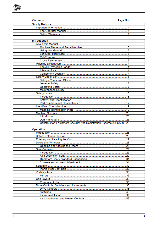 JCB TM310 Telehandler Operator Manual PDF Guide