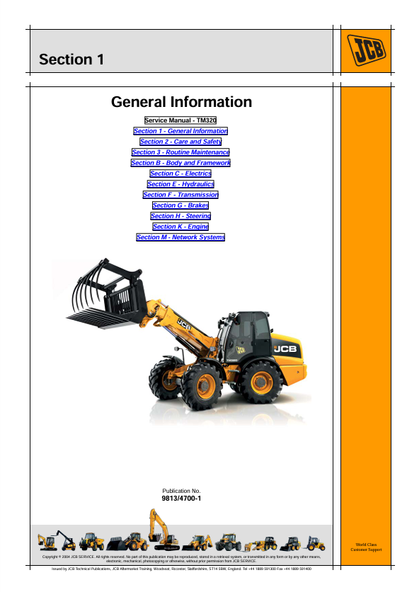 JCB TM320 Repair & Workshop Service Manual PDF