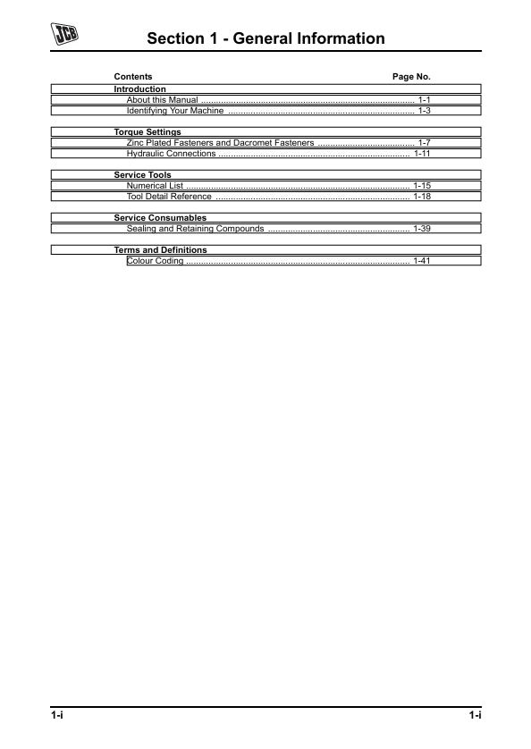JCB Tracked Excavator Engine Workshop Service Manual