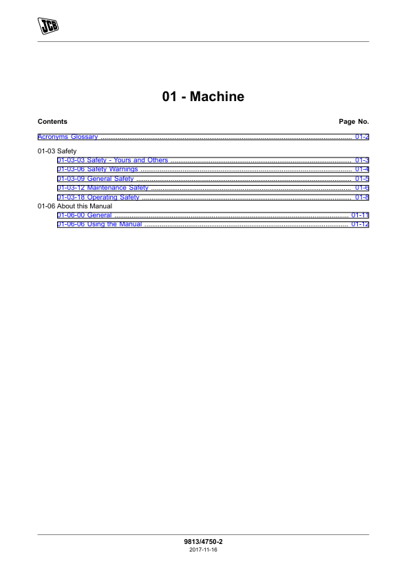 JCB Transmission Repair & Workshop Manual PDF