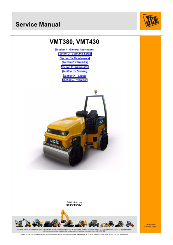 JCB VMT380 VMT430 Service Manual PDF Download