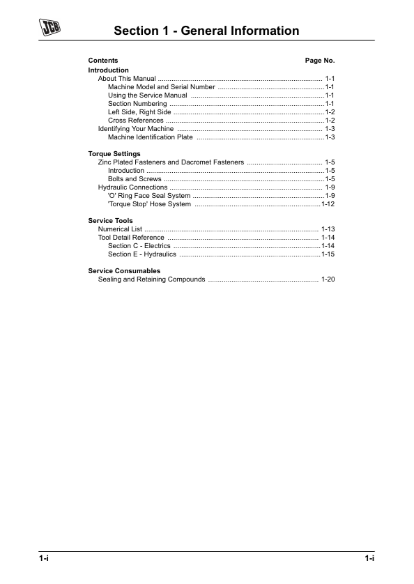 JCB VMT860 Tier 3 Maintenance and Service Guide