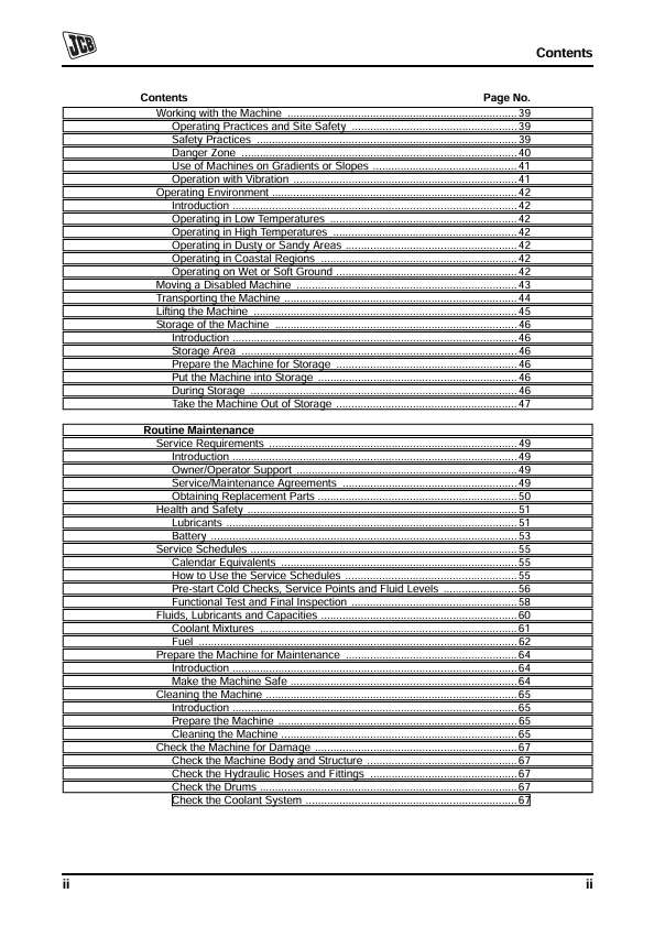 JCB VM 1500 M VM 1500 F Operating Manual PDF
