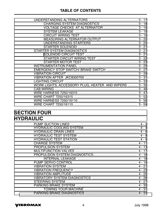 JCB Vibromax 1103 Service & Repair Manual PDF