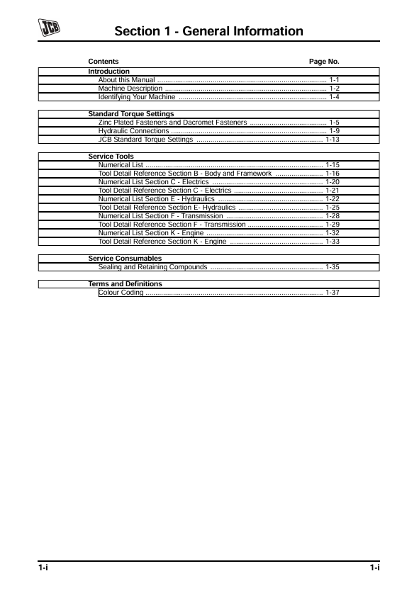 JCB WLS 430ZX Plus Maintenance Manual PDF