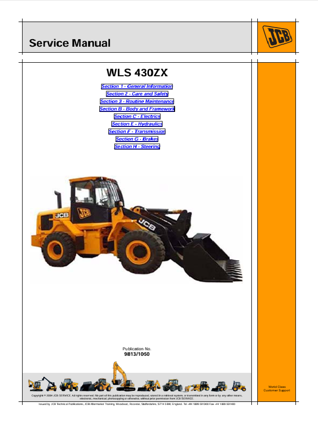 JCB WLS 430ZX Service Manual PDF Download