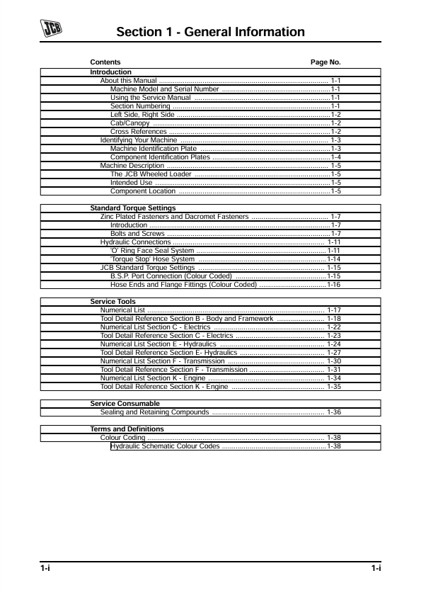 JCB WLS 432ZX Service Manual – Maintenance Guide