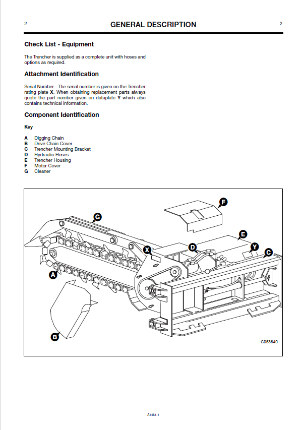 JCB XR Series Trencher User and Operator Manual PDF