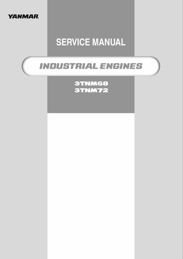JCB Yanmar 3TNM68 & 3TNM72 Industrial Engine Service