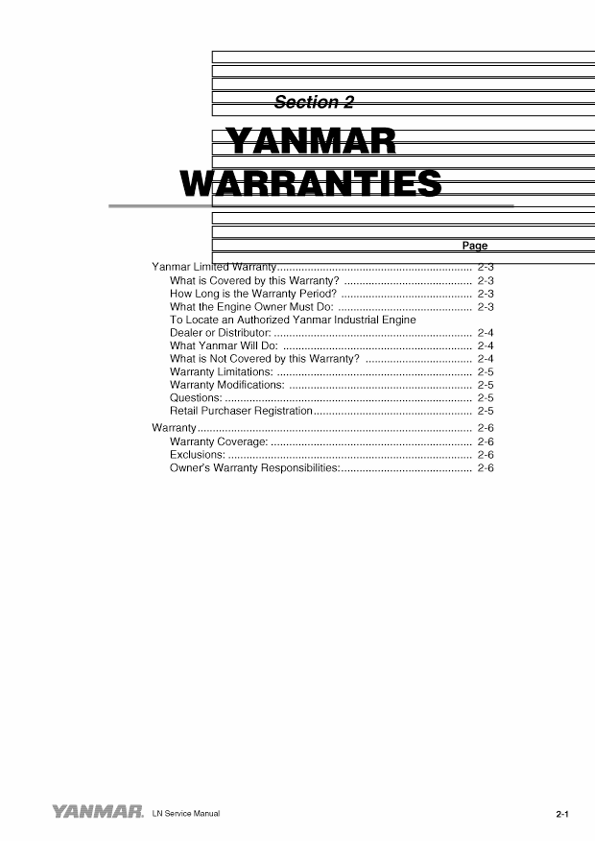 JCB Yanmar L48N L70N L100N Repair and Workshop Manual PDF