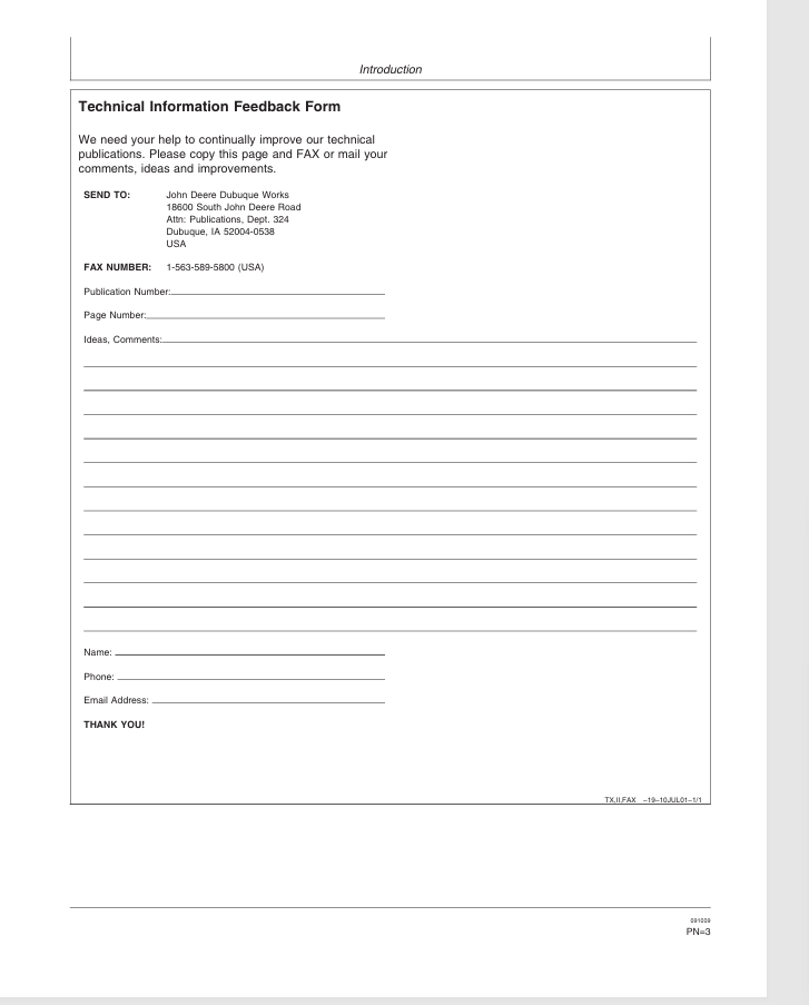 JOHN DEERE PA40 PLANETARY AUGER OPERATOR MANUAL OMT261938