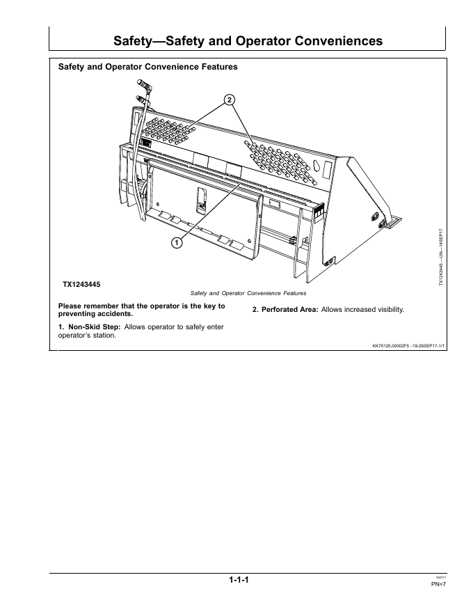 JOHN DEERE RB72, RB84 AND RB96 ROLL-OUT BUCKET OPERATOR MANUAL OMT404932X19