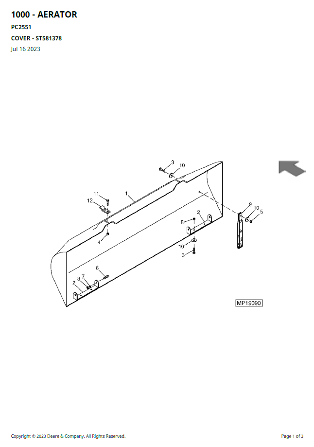 John Deere 1000 Aerator Operator Manual PC2551 PDF Guide