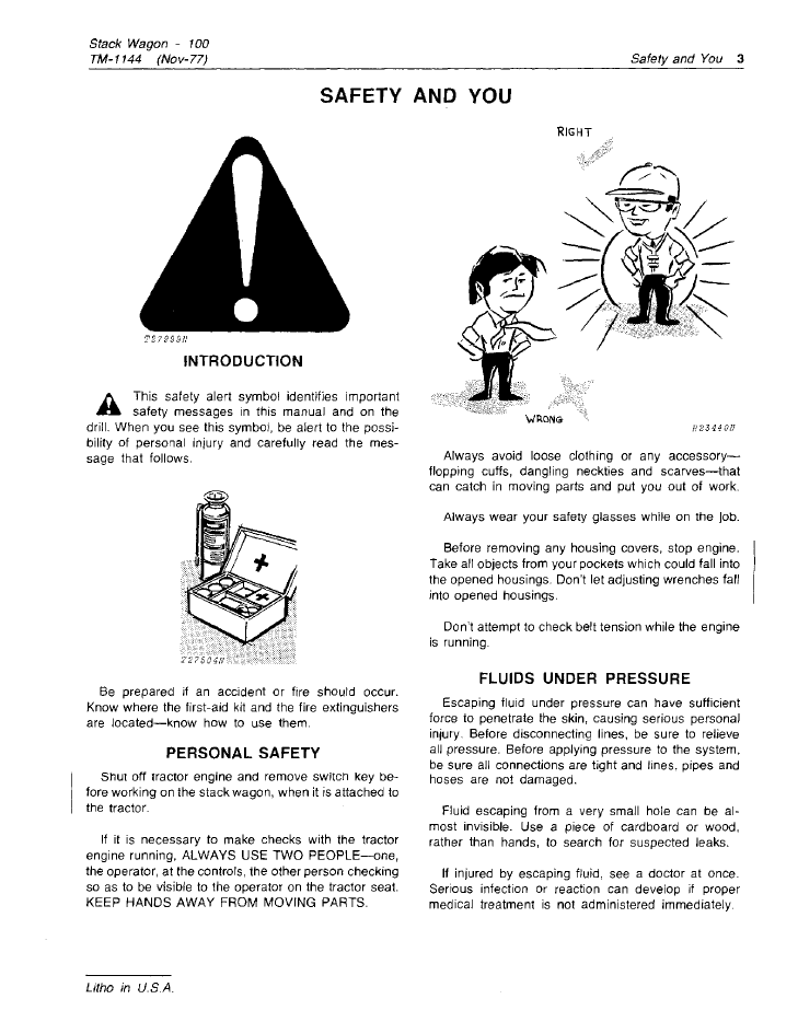 John Deere 100 Stack Wagon Technical Service Manual Download