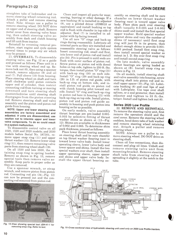 John Deere 1020 1520 1530 2020 2030 Workshop Manual PDF Download