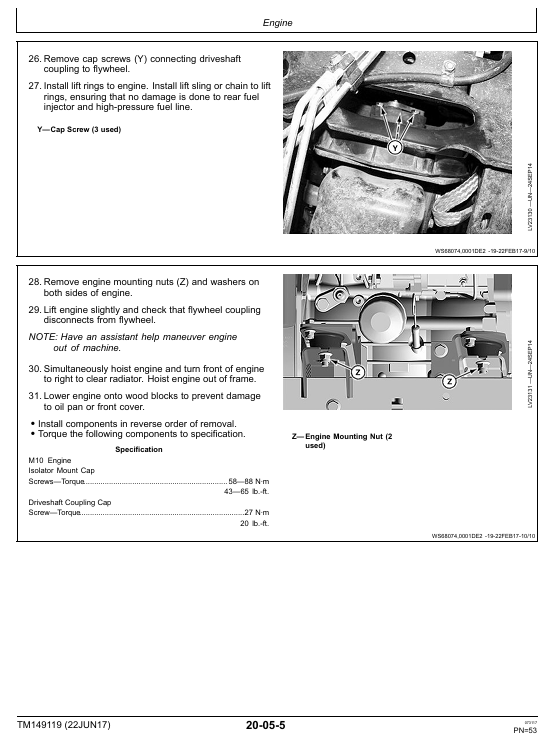 John Deere 1023E 1025R 1026R Tractor Repair & Maintenance Manual TM149119