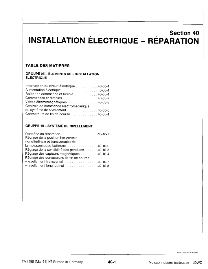 John Deere 1177SI AI Harvester Workshop & Maintenance Manual TM4496
