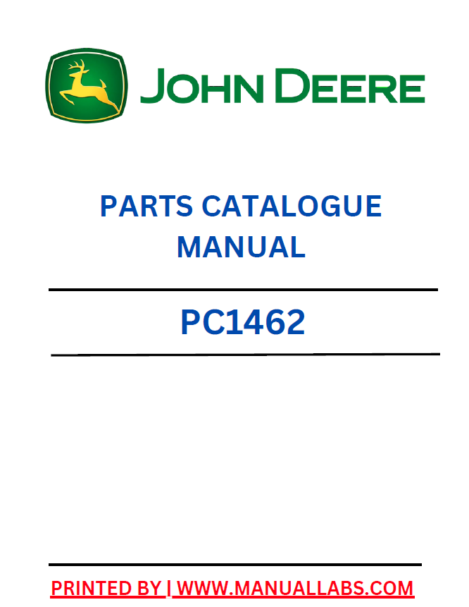 John Deere 1207 Mower Conditioner Parts Catalogue Manual PC1462