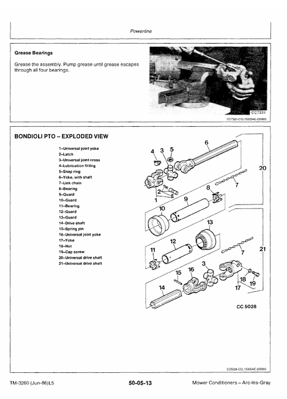 John Deere 1326 1327 Impeller Mower Conditioner Repair & Maintenance Manual