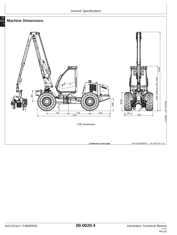John Deere 1470D Harvester TM2122 Repair & Maintenance Manual PDF