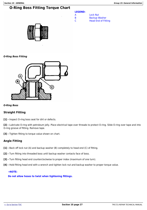 John Deere 1700, 1710, 1720, 1730, 1750 & 1780 Planter Service Manual TM1721