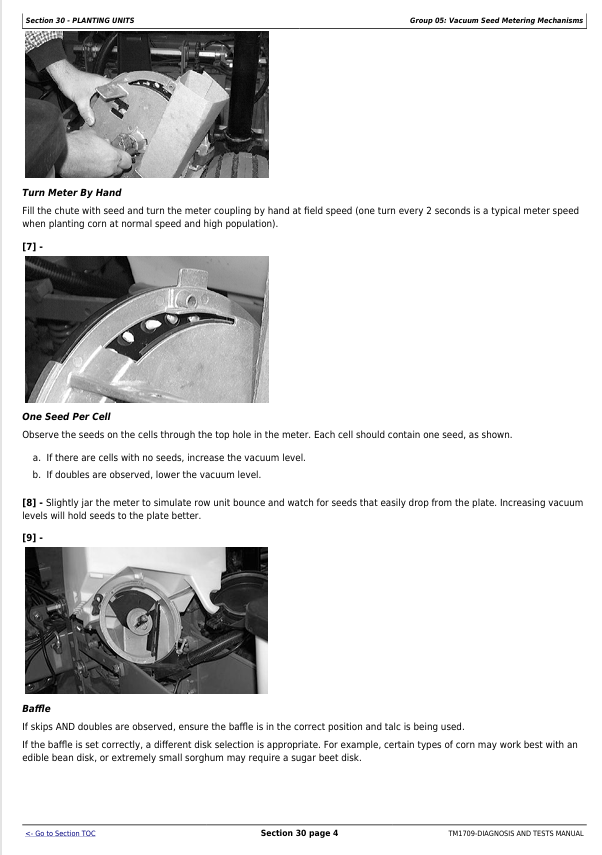 John Deere 1770 Plus Planter Technical Diagnosis Manual TM1709 Download