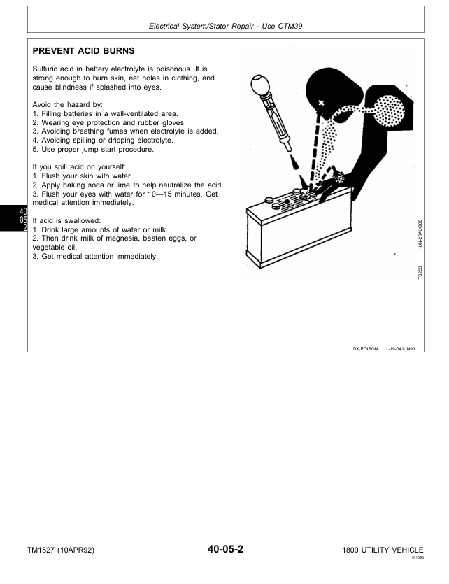 John Deere 1800 Utility Vehicle Maintenance Manual PDF TM1527