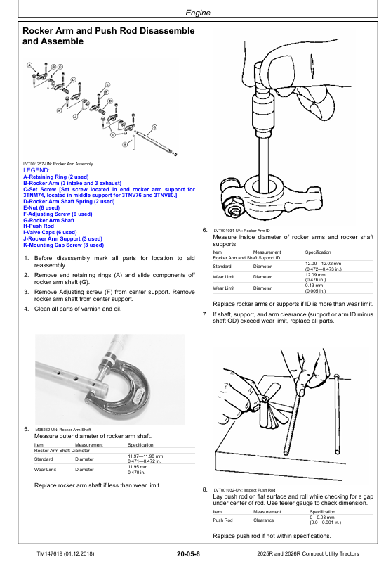 John Deere 2025R/2026R Compact Utility Tractor Workshop Manual TM147619 PDF
