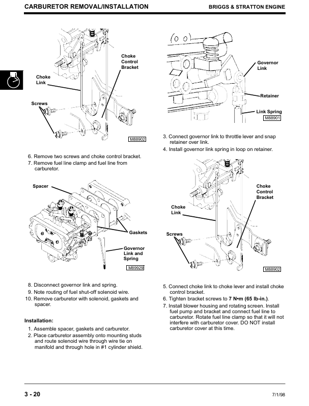 John Deere 2048HV Series Sabre Tractor Repair and Maintenance Manual
